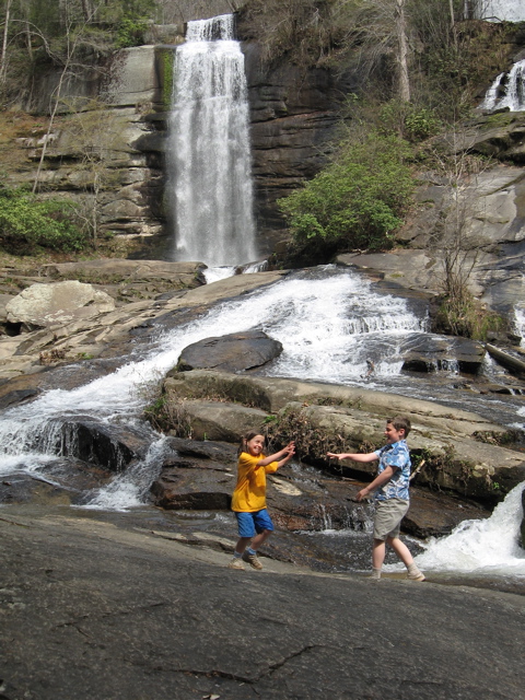 Visiting a waterfalls