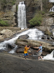 Visiting a waterfalls
