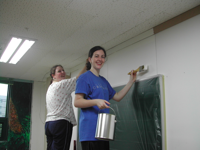 Robyn and Laura Painting