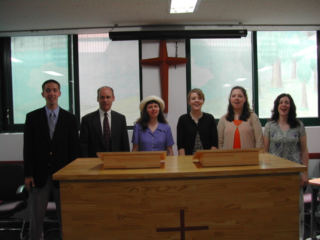 The mission team "choir"