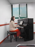 Laura at the piano